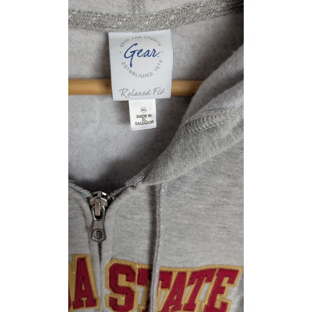 Gear For Sports Florida State Zipup Sweatshirt ,2XLarge Gray Fleece - Picture 4 of 8